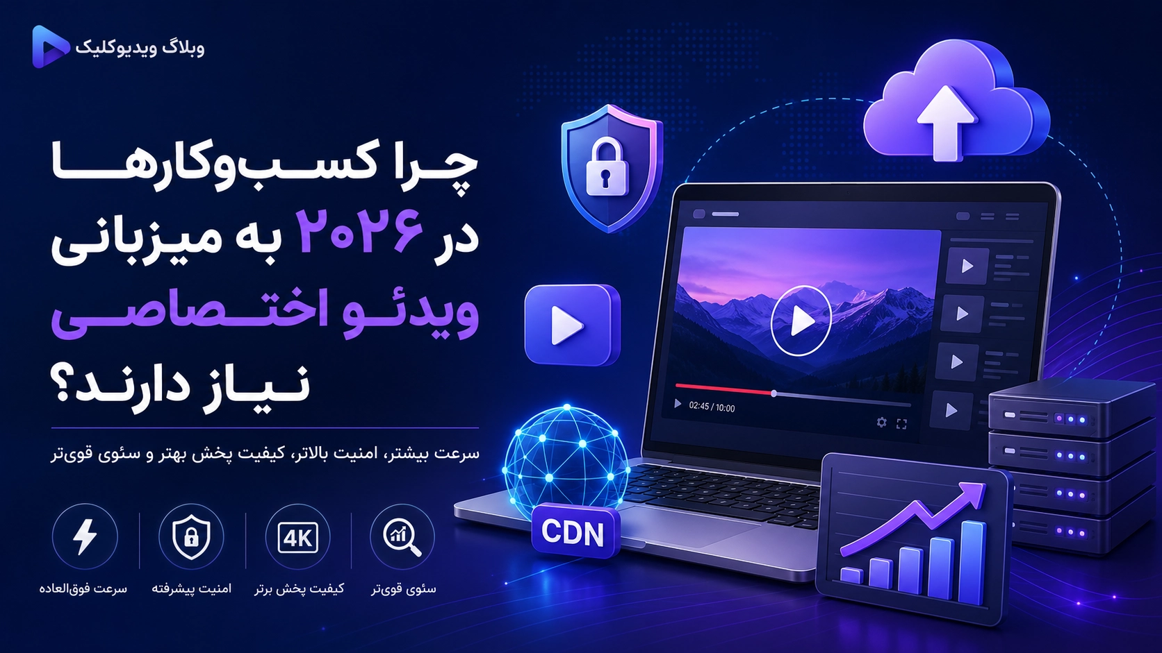 چرا کسب‌وکارها در سال ۲۰۲۶ به میزبانی ویدئو اختصاصی نیاز دارند؟